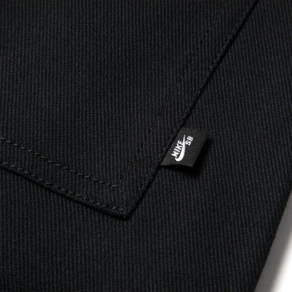 Nike SB ISHOD Skateboarding Pants Men's S 28 Reinforced Denim Fabric Black New - Picture 2 of 10